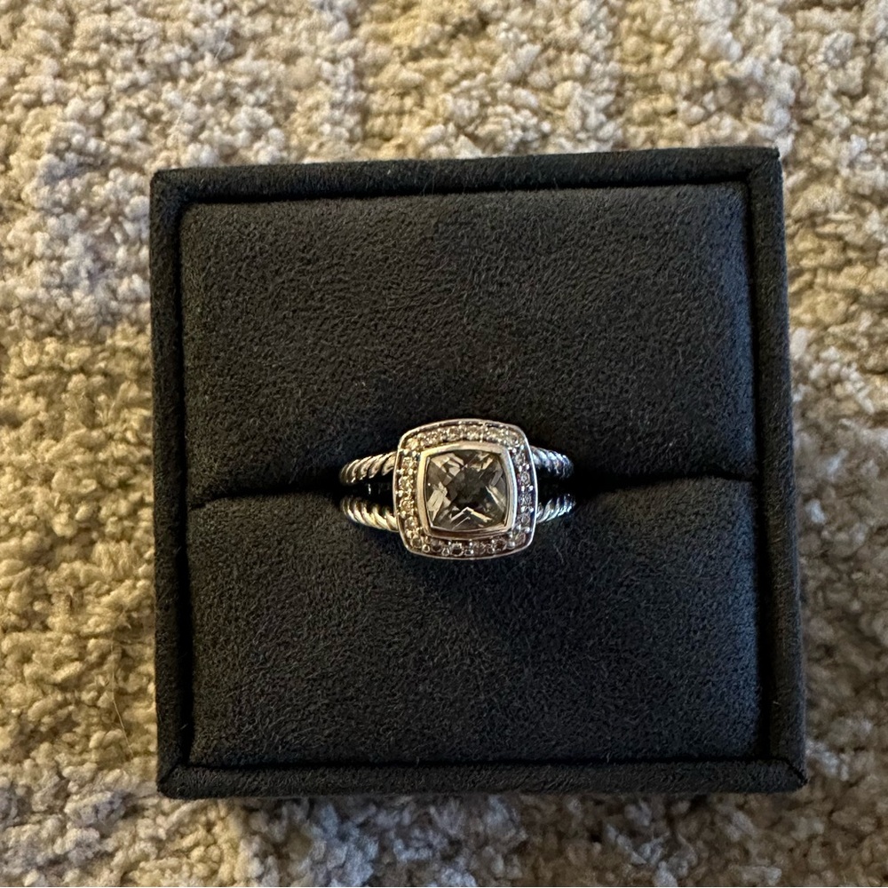 David Yurman Petite Albion ring - Prasiolite size 6